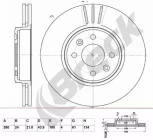 Тормозной диск BRECK купить